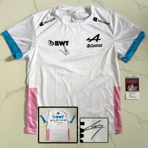 Pierre Gasly Signed Shirt Alpine Formula 1 F1 JSA 2 COA