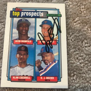 1992 Topps Top Prospects RC #591 Jeremy Burnitz signed autographed card