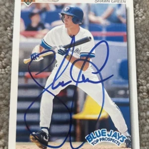 1992 Upper Deck Minors Shawn Green signed autographed card Toronto Blue Jays