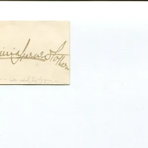 Virginia Harned Sothern Early Stage Actress Wife E.H. Signed Autograph