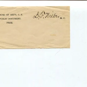 David F. Wilber NY New York US Representative Congress Signed Autograph