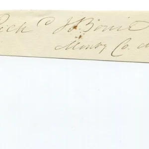 Richard Bowie Maryland US Representative Congress 1800s Judge Signed Autograph