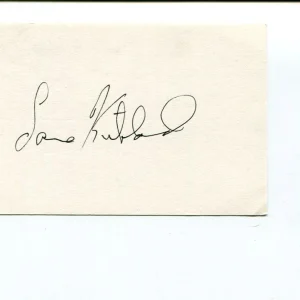 Lane Kirkland AFL-CIO President Labor Leader Union Signed Autograph