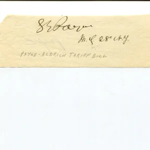 Sereno E. Payne NY New York US Representative Congress Signed Autograph
