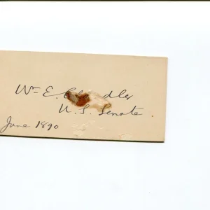 William E. Chandler New Hampshire US Senator Secretary Of Navy Signed Autograph