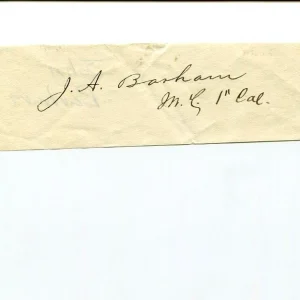 John All Barham 1800s California CA US Representative Congress Signed Autograph