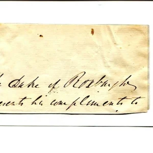 James Innes-Ker 5th Duke of Roxburghe Scottish Signed Autograph