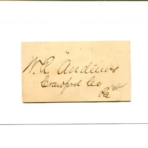 William Henry Andrews New Mexico Territory Congress Signed Autograph
