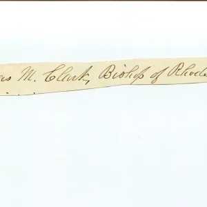 Thomas March Clark Presiding Bishop Episcopal Clergy Author Signed Autograph