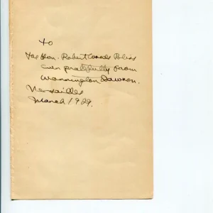 Warrington Dawson Author Joseph Conrad Friend Signed Autograph