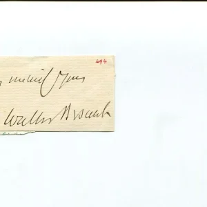 Sir Walter Besant 1800s British Poet Novelist Historian Author Signed Autograph