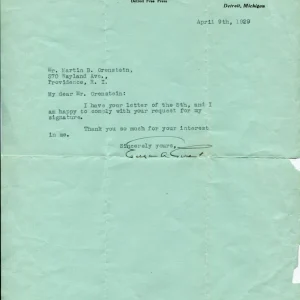 Edgar Guest Author Poet People's Poet Signed Autograph TSL