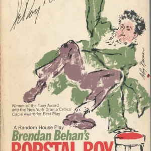 LeRoy Neiman Rare Famous Artist Borstal Boy Signed Hardback Autograph Book