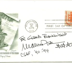 General Merrill McPeak Chief Staff Air Force Signed Autograph FDC