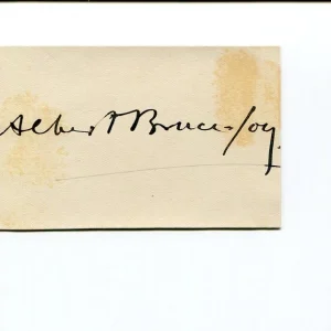 Albert Bruce-Joy British Irish Sculptor Artist Signed Autograph