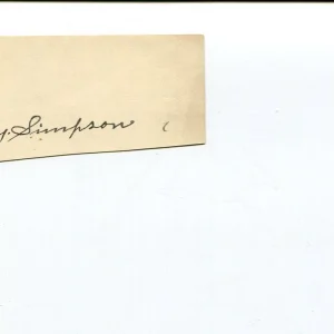 Sockless Jerry Simpson Kansas KS US Representive Congress Signed Autograph