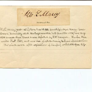 William L. Marcy US Secretary of State War Governor NY New York Signed Autograph