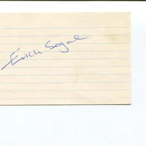 Erich Segal Love Story Yellow Submarine Author Signed Autograph