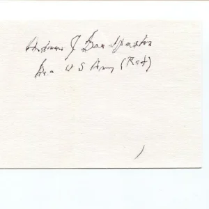 General Andrew Goodpaster NATO Supreme Allied Commander Signed Autograph