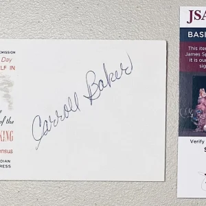Carroll Baker Signed Autographed  First Day Cover JSA Certified Baby Doll