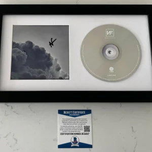 NF NATHAN FEUERSTEIN SIGNED CLOUDS (THE MIXTAPE) FRAMED & MATTED CD BECKETT COA
