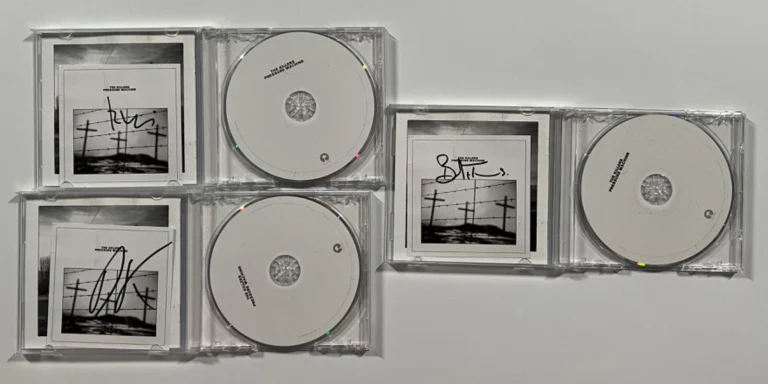 The Killers Fully signed autograph CD Booklet Insert Pressure Machine
