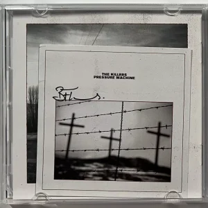 The Killers Brandon Flower signed autograph CD Booklet Insert Pressure Machine