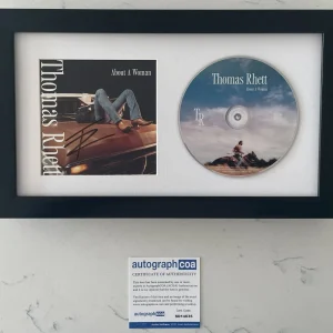 THOMAS RHETT SIGNED ABOUT A WOMAN FRAMED & MATTED CD w/ AUTOGRAPH ACOA COA