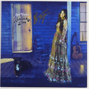 Brit Taylor Signed Autograph Album JSA Record Vinyl Kentucky Blue