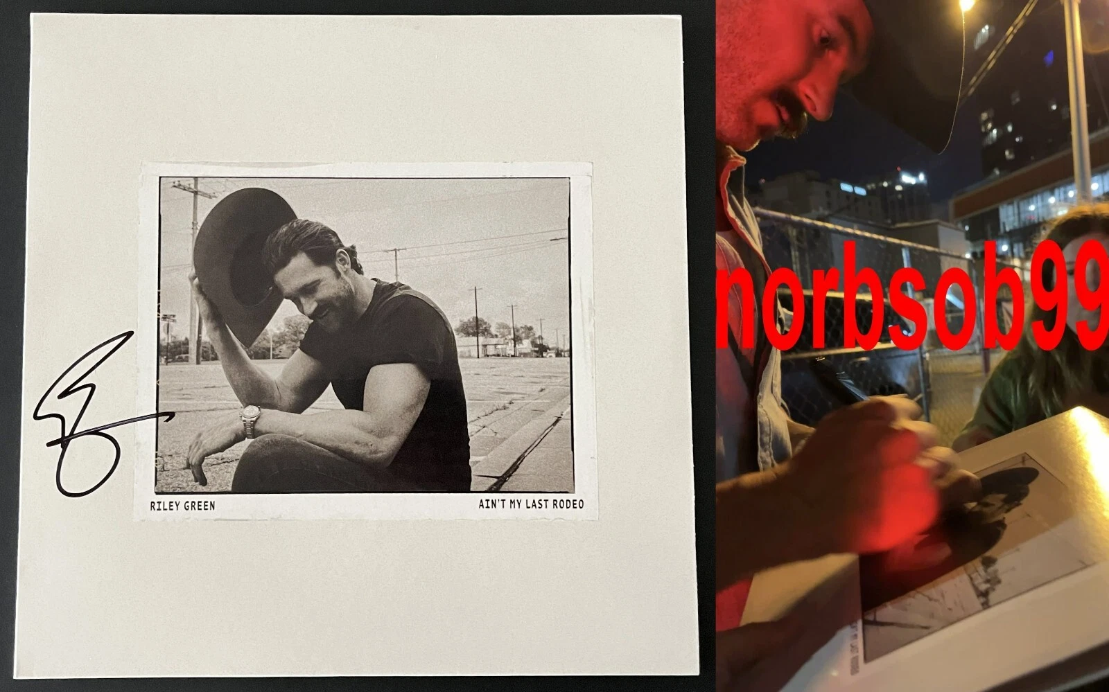RILEY GREEN SIGNED AUTOGRAPH AIN'T MY LAST RODEO VINYL w/EXACT PROOF ...