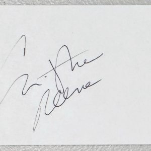 Christopher Reeve Signed Autographed 3x5 Card SWAU Authenticated Superman