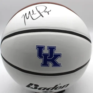 Mark Pope Signed Kentucky Wildcats Logo Basketball W/Beckett COA BS22725