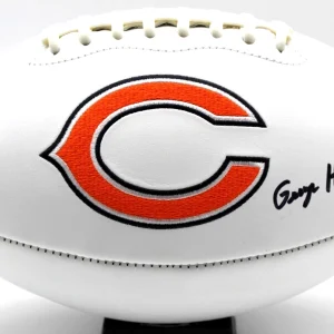 George Halas McCaskey Signed Chicago Bears Logo Football w/Beckett COA BR63088