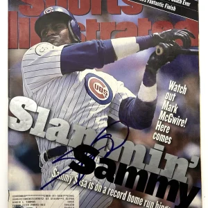 Sammy Sosa Signed Sports Illustrated Chicago Cubs w/Beckett COA BR25854 June 98