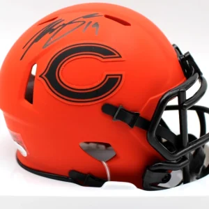 Tory Taylor Signed Chicago Bears Rave Mini Football Helmet w/JSA COA CG05049