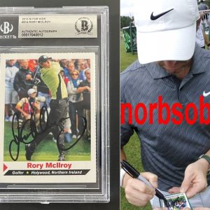 RORY MCILROY SIGNED 2013 SI FOR KIDS CARD wEXACT VIDEO PROOF BECKETT BGS SLABBED