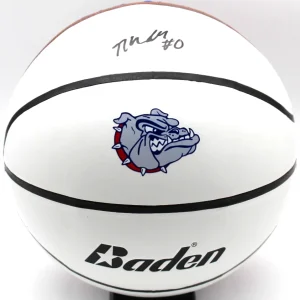 Ryan Nembhard Gonzaga Bulldogs Signed Logo Basketball W/Beckett COA BQ83832