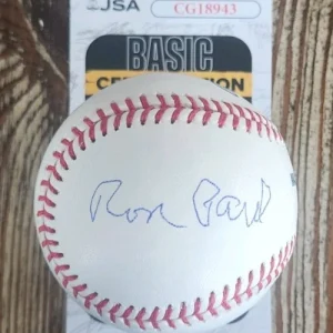 Ron Paul Signed OMLB Baseball w/ JSA COA #CG18943 Libertarian Texas Congressman