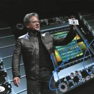 Jensen Huang Signed 8x10 Photo w/ JSA COA #CB78985 Nvidia Founder CEO