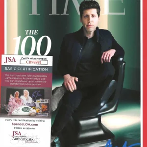 Sam Altman Signed 8x10 Photo w/ JSA COA #CB78981 Open AI ChatGPT Time Mag Samuel