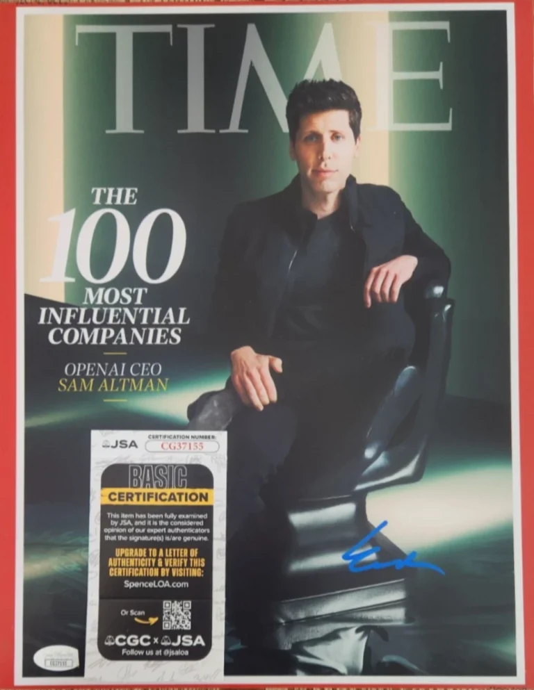 Sam Altman Signed 11x14 Photo w JSA COA #CG37155 Open AI ChatGPT Samuel Time Mag