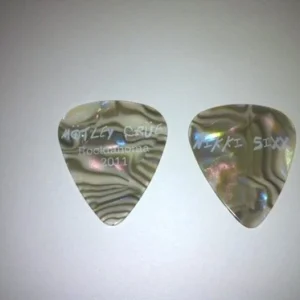 Motley Crue Nikki Sixx Rocklahoma Shell Guitar Pick