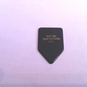 Ritchie Blackmore 2011 Black / Gold Guitar Pick Deep Purple