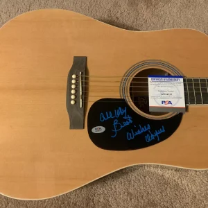 Wayne Newton Signed Autographed Acoustic Guitar PSA Certified
