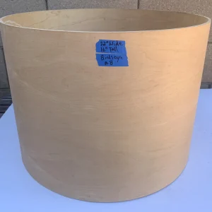 Gretsch Vintage Raw Birdseye Maple 22" x 16" Unfinished Bass Drum Shell #8