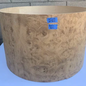 Gretsch Vintage Raw Walnut Burl 26" x 16" Unfinished Bass Drum Shell #2