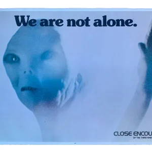 Close Encounters Vintage 1977 We Are Not Alone 23" x 35" Movie Poster #2 D6