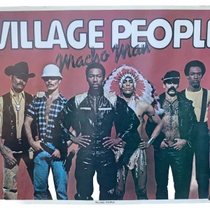 Village People Macho Man 1978 ORIGINAL 23" x 29" Poster D2