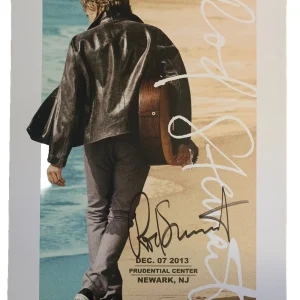 ROD STEWART Signed 2013 Prudential Arena Newark, NJ Concert Poster BAS Certified