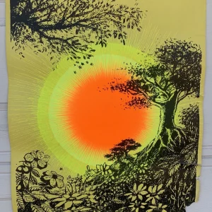 Synthetic Trips In The Evening Vintage 1970 Psychedelic 20.75" x 27" Poster #20
